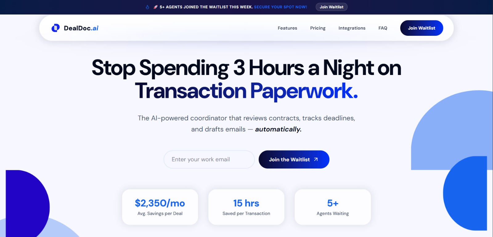 DealDoc - AI Transaction Coordinator for Real Estate